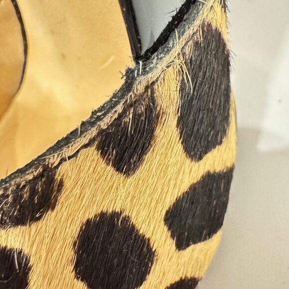Boutique 9 Animal Print Black Open Toe Pumps - Size 8 - Excellent Condition - Picture 10 of 10